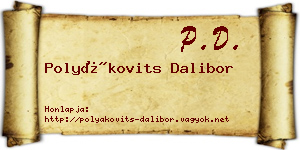 Polyákovits Dalibor névjegykártya